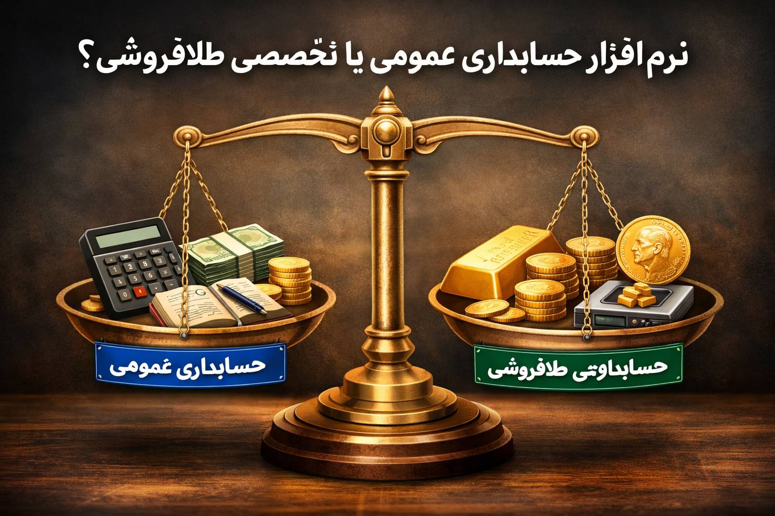 نرم‌افزار حسابداری عمومی یا تخصصی طلافروشی؟